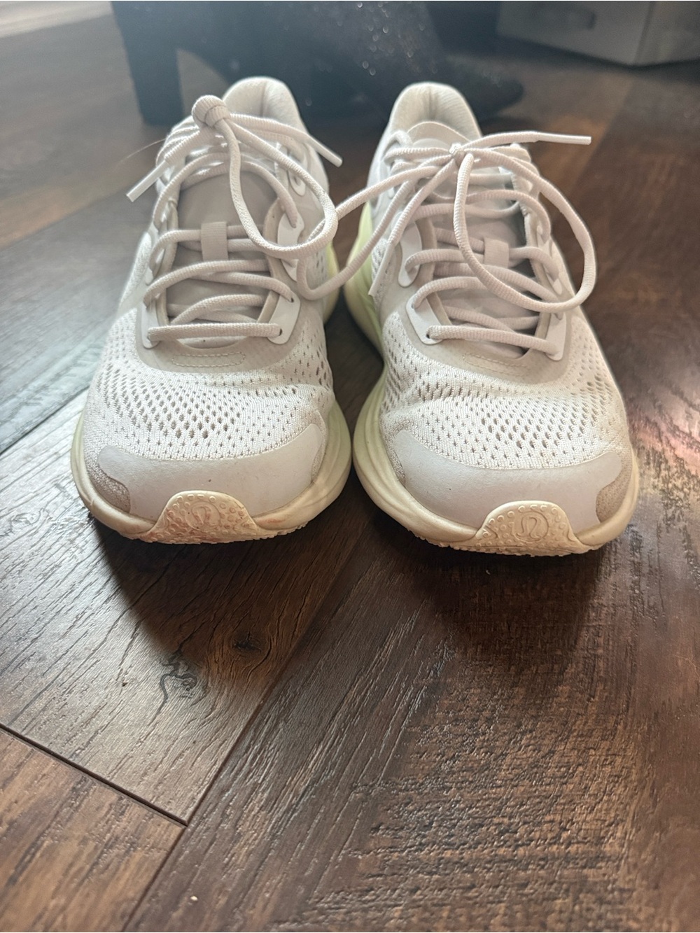 White Breathable Athletic Sneakers